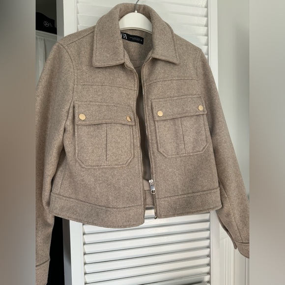 Zara cropped soft jacket - Picture 2 of 2